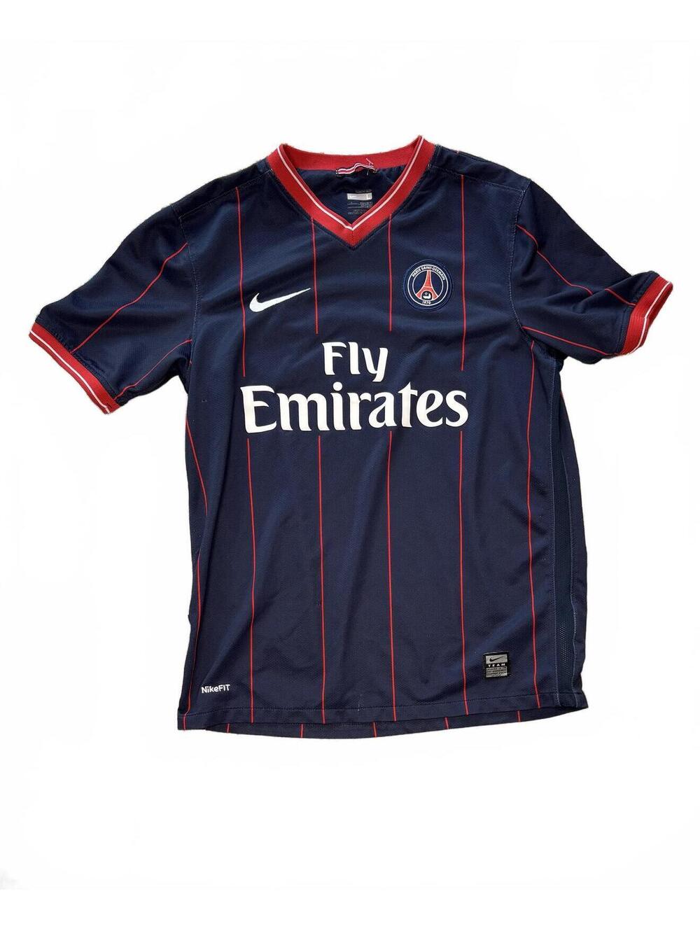 Nike Paris Saint-Germain PSG Soccer Jersey Size Kids L Navy Red